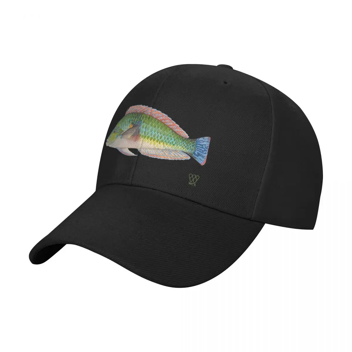 Green Parrot Fish Baseball Cap Hip Hop Vintage Uv Protection Solar Hat Mens Hats Women's