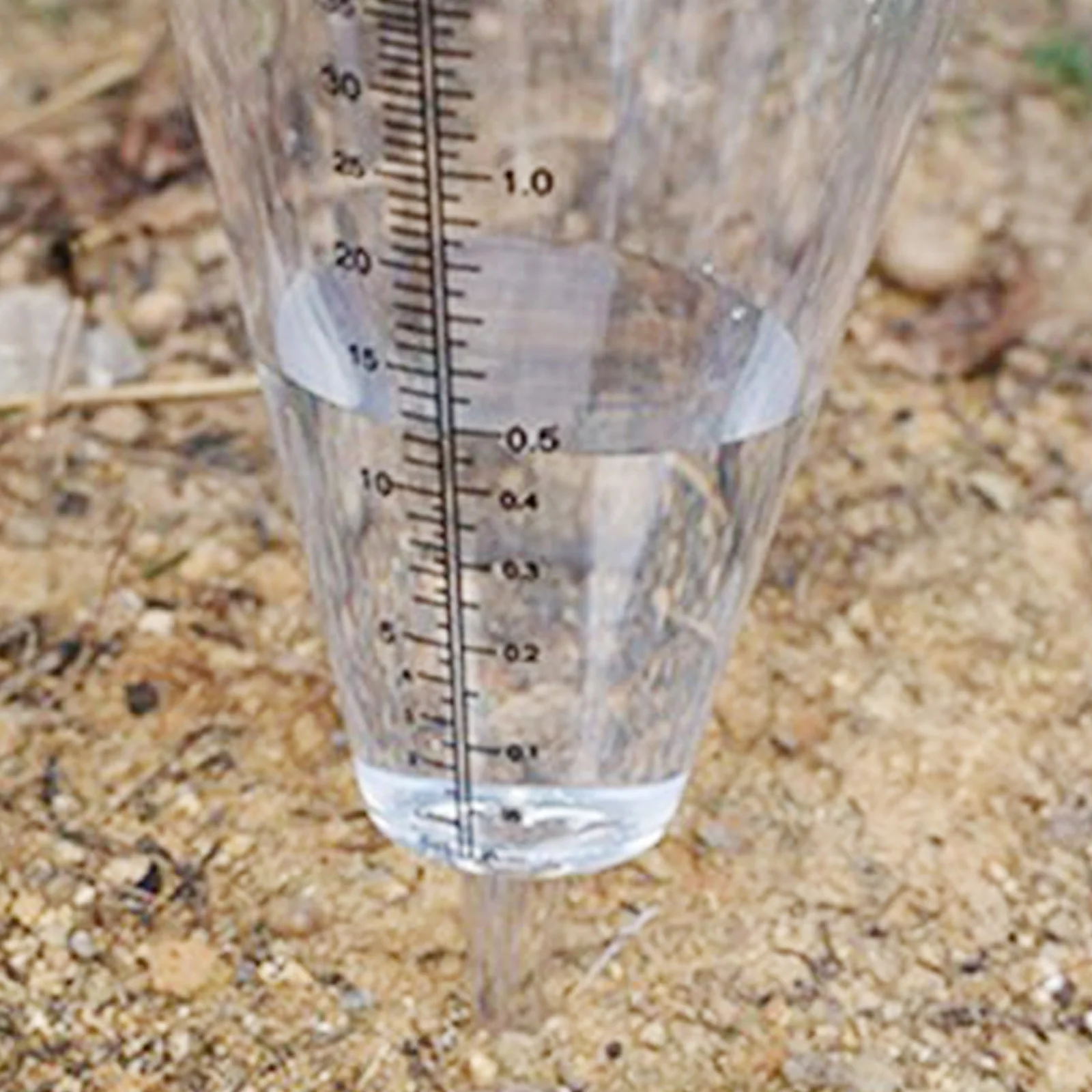 Ground Rainfall Measurement Tool Cone Rain Gauge for Garden and Lawn Helps Monitor Watering Needs and Protect Plants