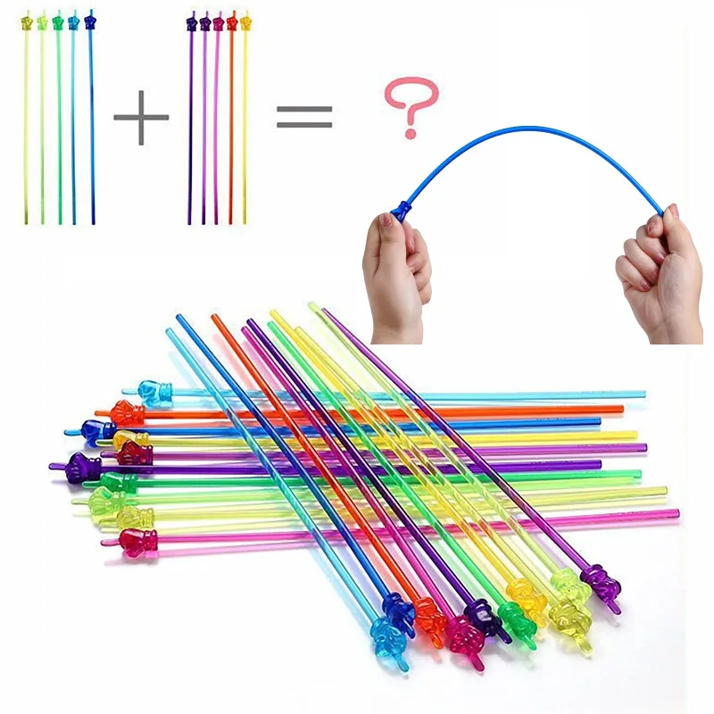 10pcs Finger Reading Guide Preschool Teaching Tools Bendable Sticks Montessori Aids Educational Learning Toys for Children Games