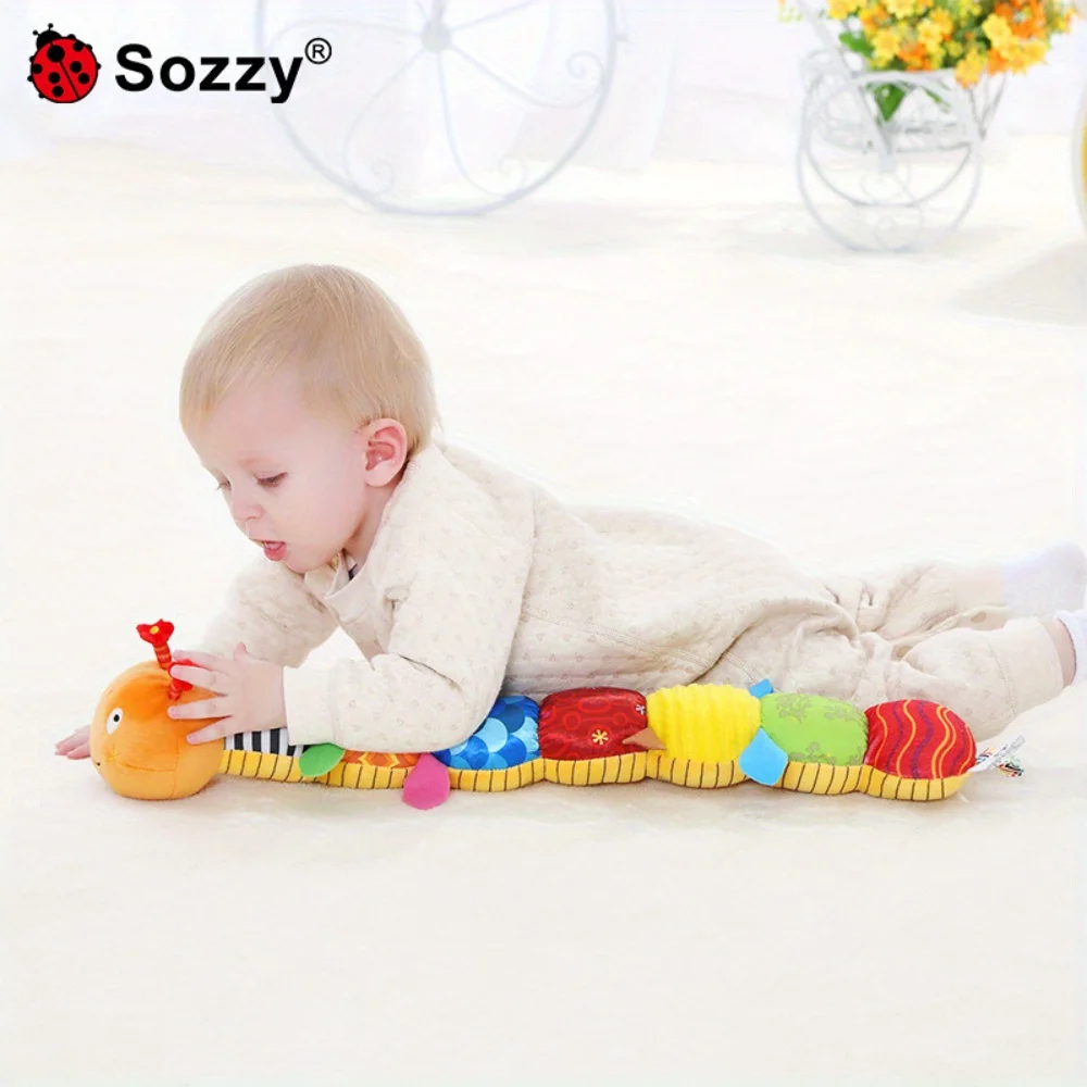

Newborn gift baby caterpillar height ruler plush hug doll baby toy