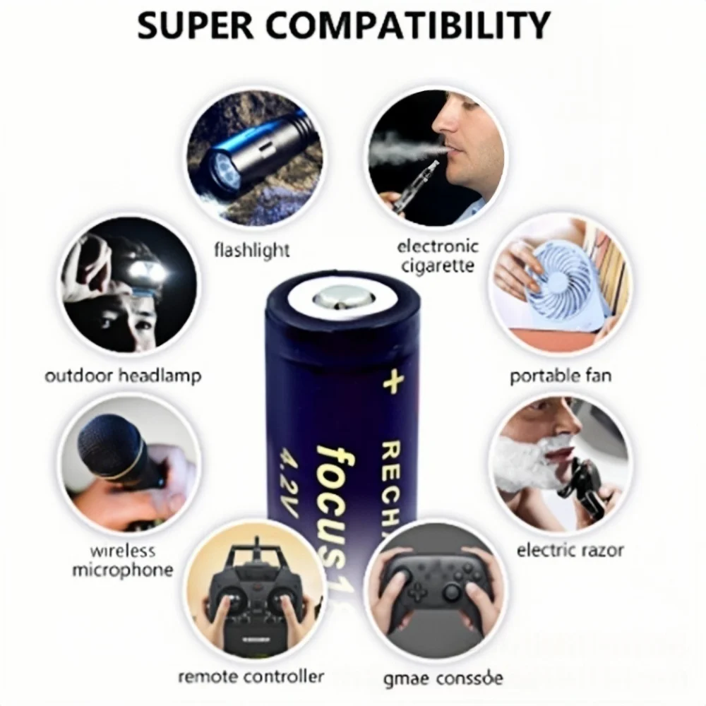 18650 Lithium Ion Battery 4.2V 10000mAh GTL Rechargeable Suitable for Office Lamps Toys Electronic Cigarettes view 6