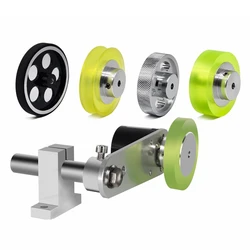 Encoder Rubber Wheel With Holder Metal Wheels With Holder Meters Measuring Rotary Encoder Silicone Wheel Support