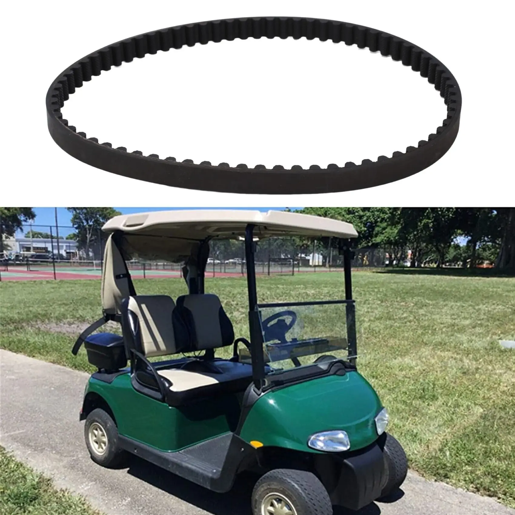 NEW-Engine Timing Belt For EZGO Gas Golf Cart 1991- 295Cc & 350Cc 4 Cycle Engine 26626-G01