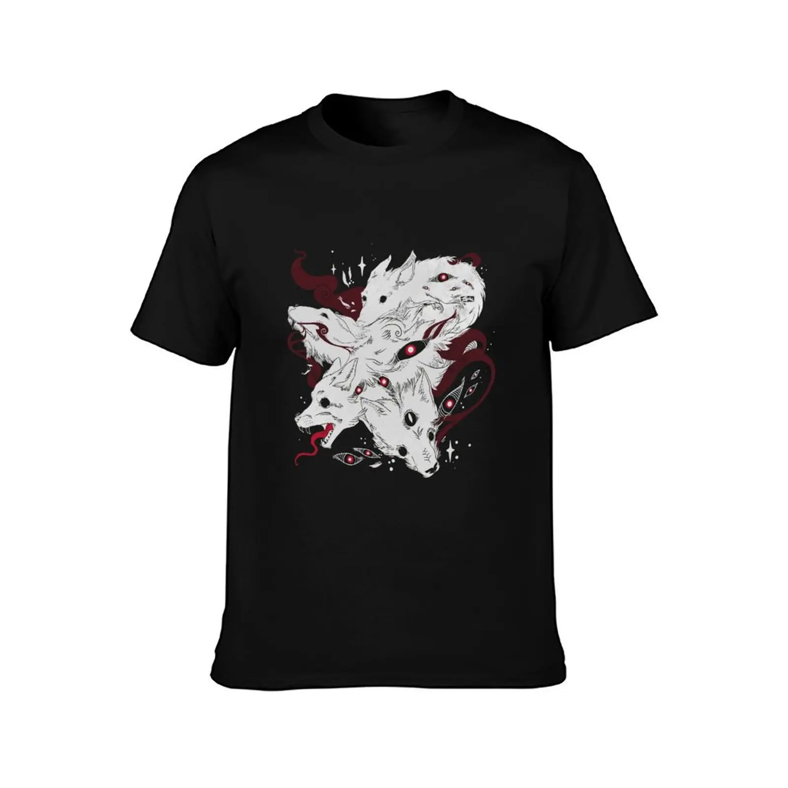 Wild Wolves With Many Eyes T-Shirt Outdoor Sports Lightweight Tee T-Shirt