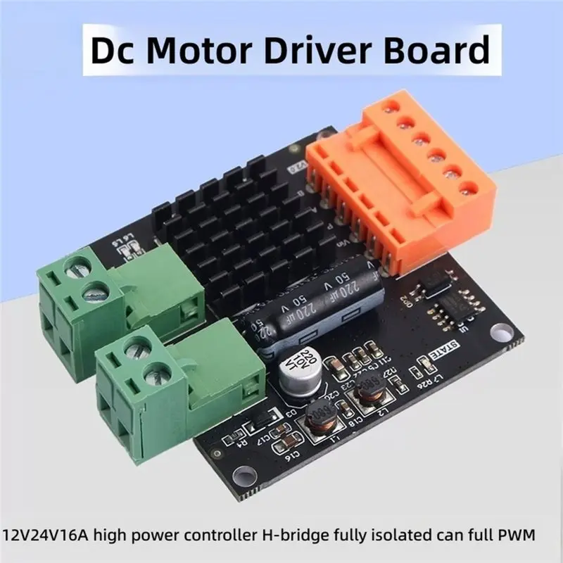 ABVG-12/24V 16A DC Motor Driver Module, H-Bridge PWM Isolated