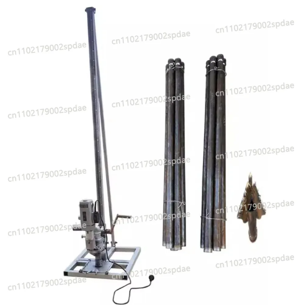2500W household irrigation complete set small cart electric well drilling machine
