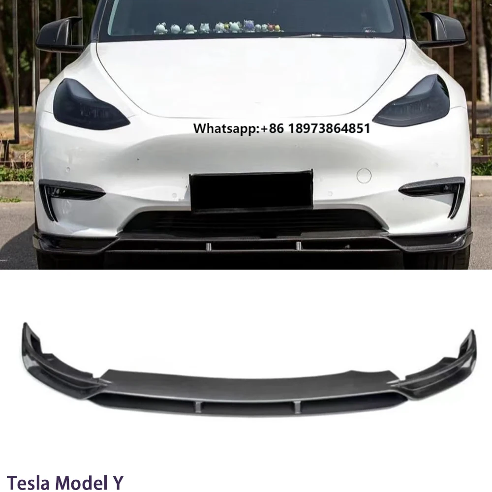 

For Model Y C Style Carbon Fiber Front Lip 2018-2024