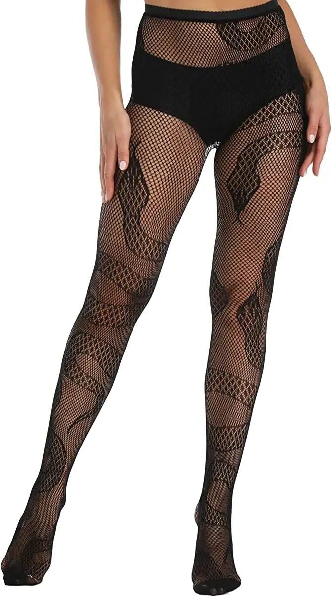 Moon Star Sexy Leggings Fishnet Stockings Pattern Leggings Over Knee Black  Socks Lace Leggings Pantyhose - AliExpress 200574005