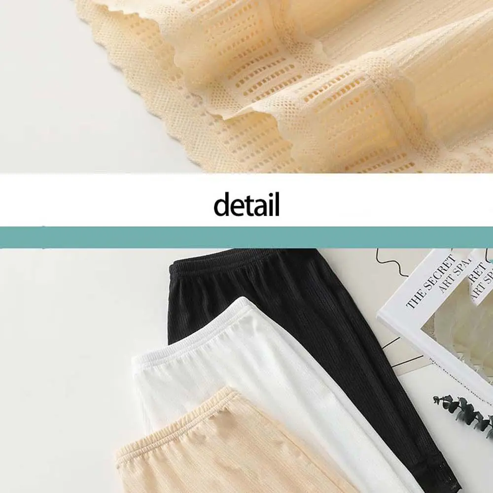 Thin Fashion Leisure Shorts Pants Lace Ice Silk Loose Short Pants Women Shorts Pants Pajamas Shorts Leggings Safety Short Pants