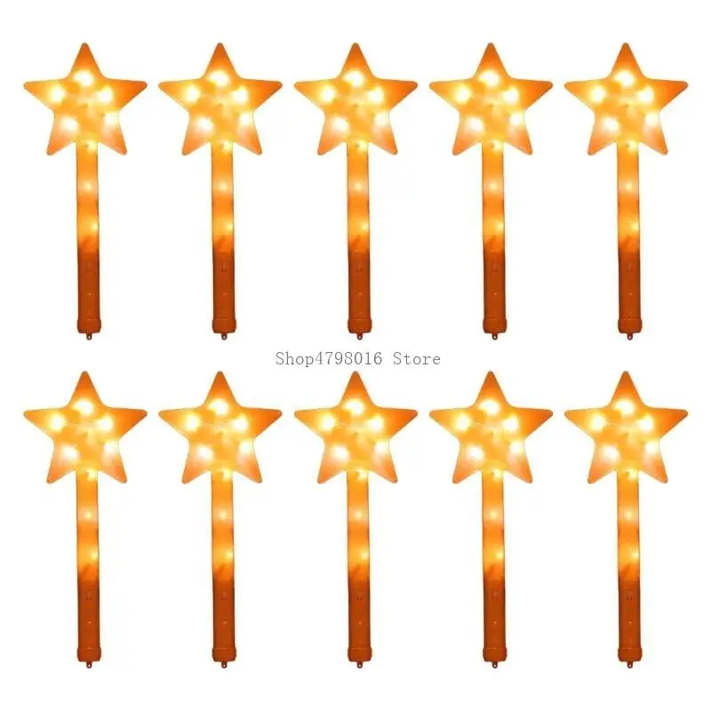 

Glowing Sticks for Concert Children LED Flashing Five PointedStar Light Up Fairy Wand Rally Party Supply