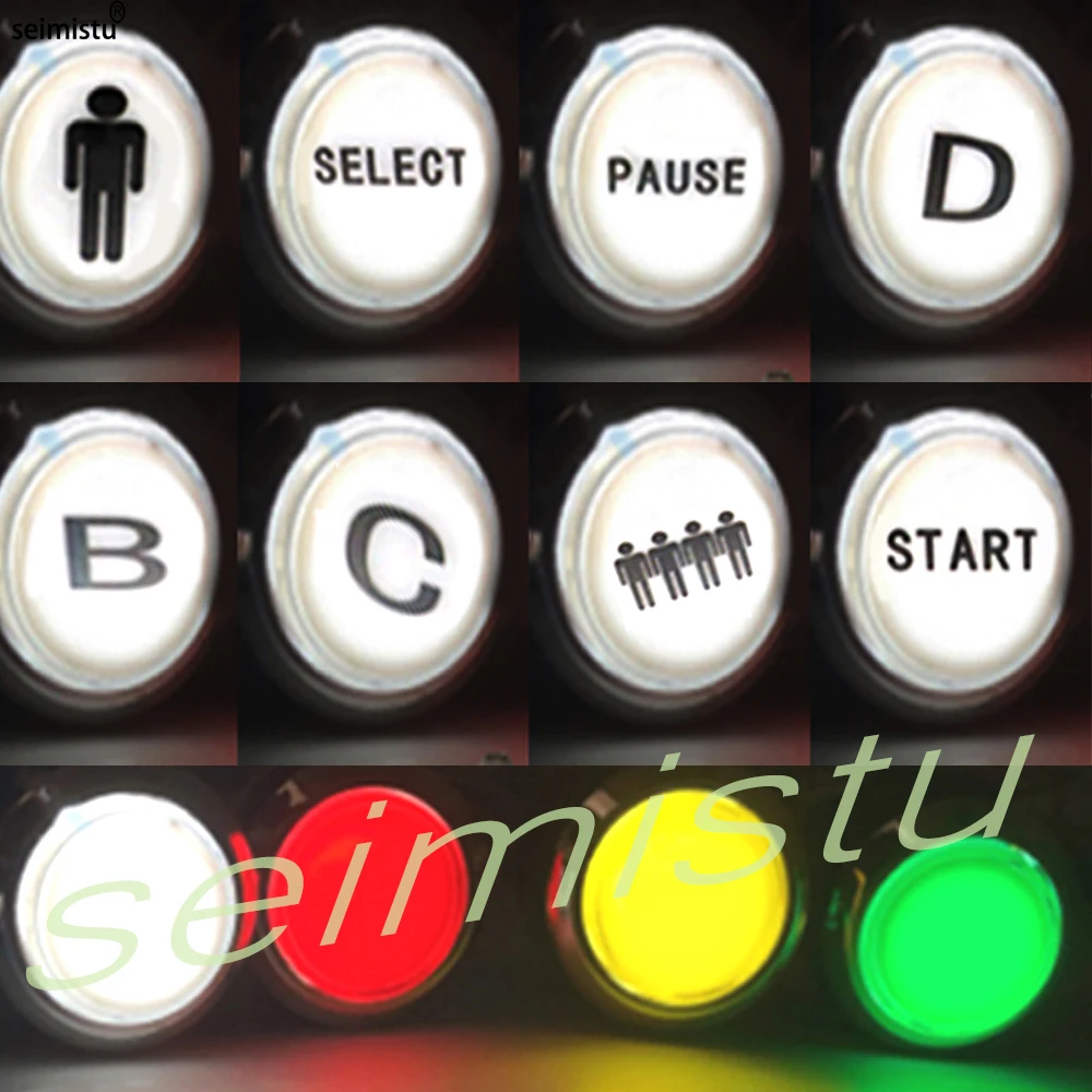 5v 12v botão de luz 33mm led i - Arcade Button Pcb avaliação e preço