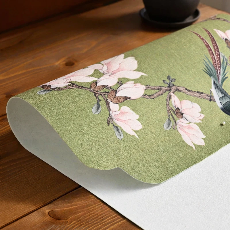 New Chinese Zen Style Calligraphy Felt Mat Study Room Calligraphy Writing Desk Decor Large Chinese Art Stationery Desk Felt Pad