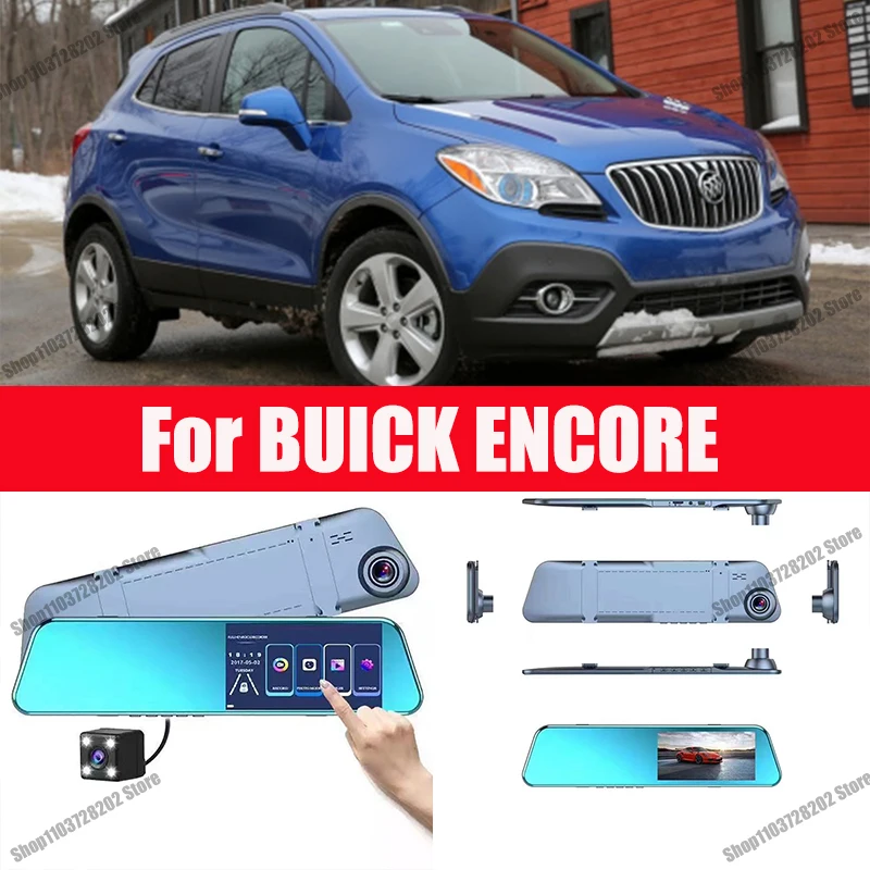 

For BUICK ENCORE Mirror Camera Car Touch Screen Video Recorder Rearview mirror Dash Cam Front and Rear Camera Mirror DVR