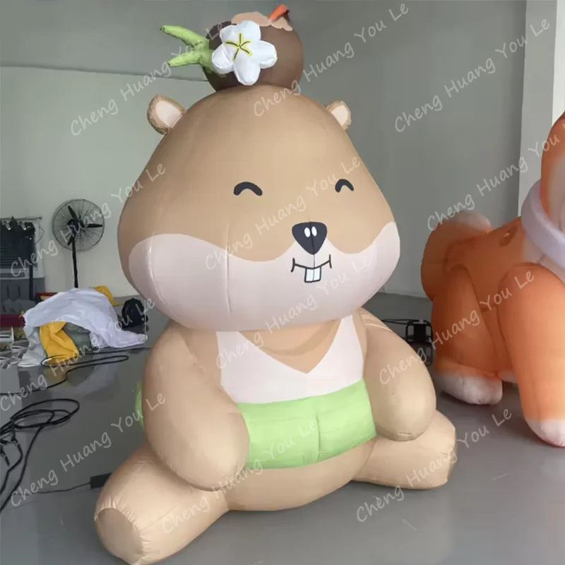 

3m inflatable hamster pet shop outdoor decoration zoo cute hamster inflatable model square advertising