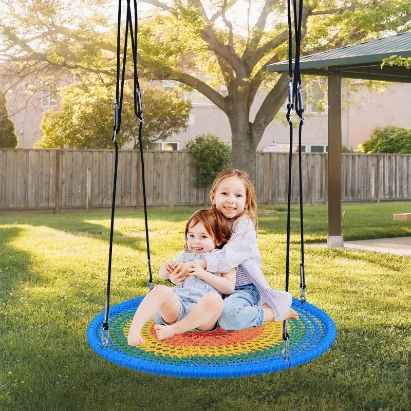 Children's swing Large playground Scenic area Outdoor disc swing Round bird's nest courtyard Multi-person