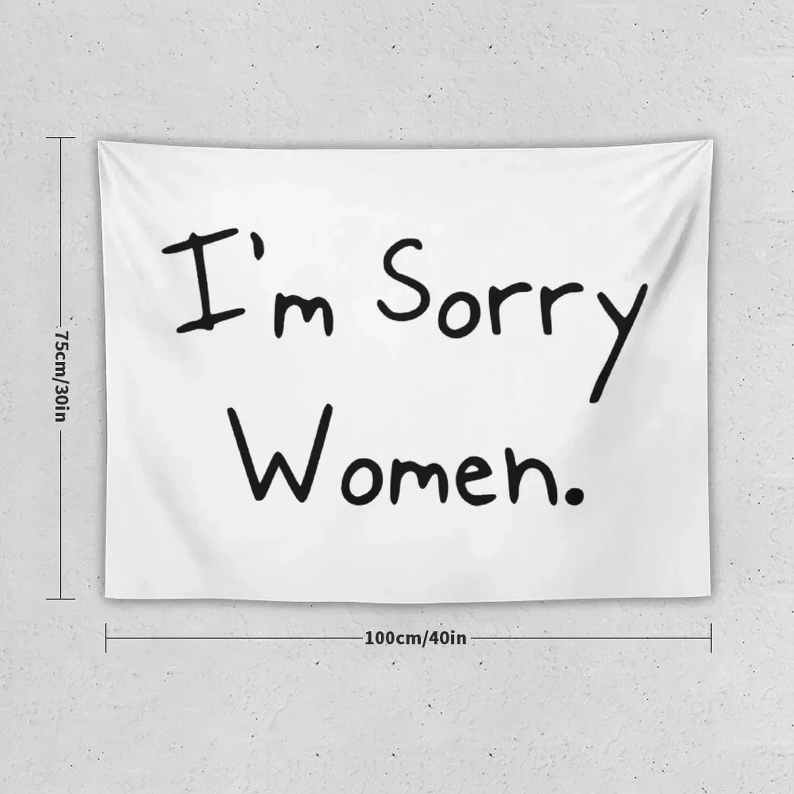 I'm Sorry Women.' Diary Of a Whimpy Kid Tapestry Outdoor Decor Wall Art Home Decorating Japanese Room Decor Tapestry