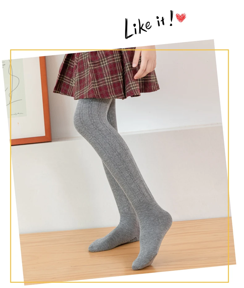 Baby Kinder Wellenstreifen Strumpfhose mit Fuß Drachenklauen-Fleece Großer Schritt Wärmehaltende Strumpfhose Rutschfester Boden Niedliche Thermo-Leggings Mädchen – Detail 13