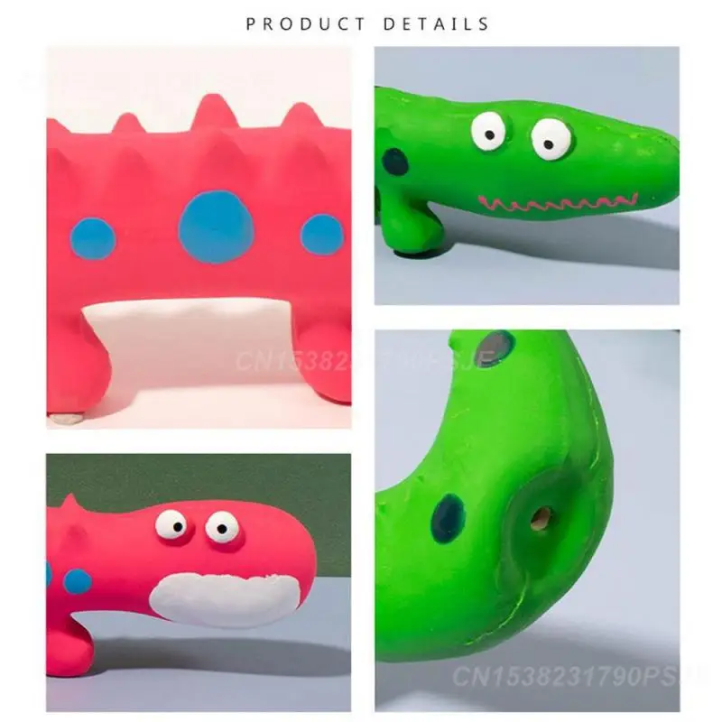 Vocal Pet Green Security Safe Molar Toy Molar Tool Dog Toys. Easy To Carry Lovely Latex Lizard Pet Supplies Latex Toy Rugged