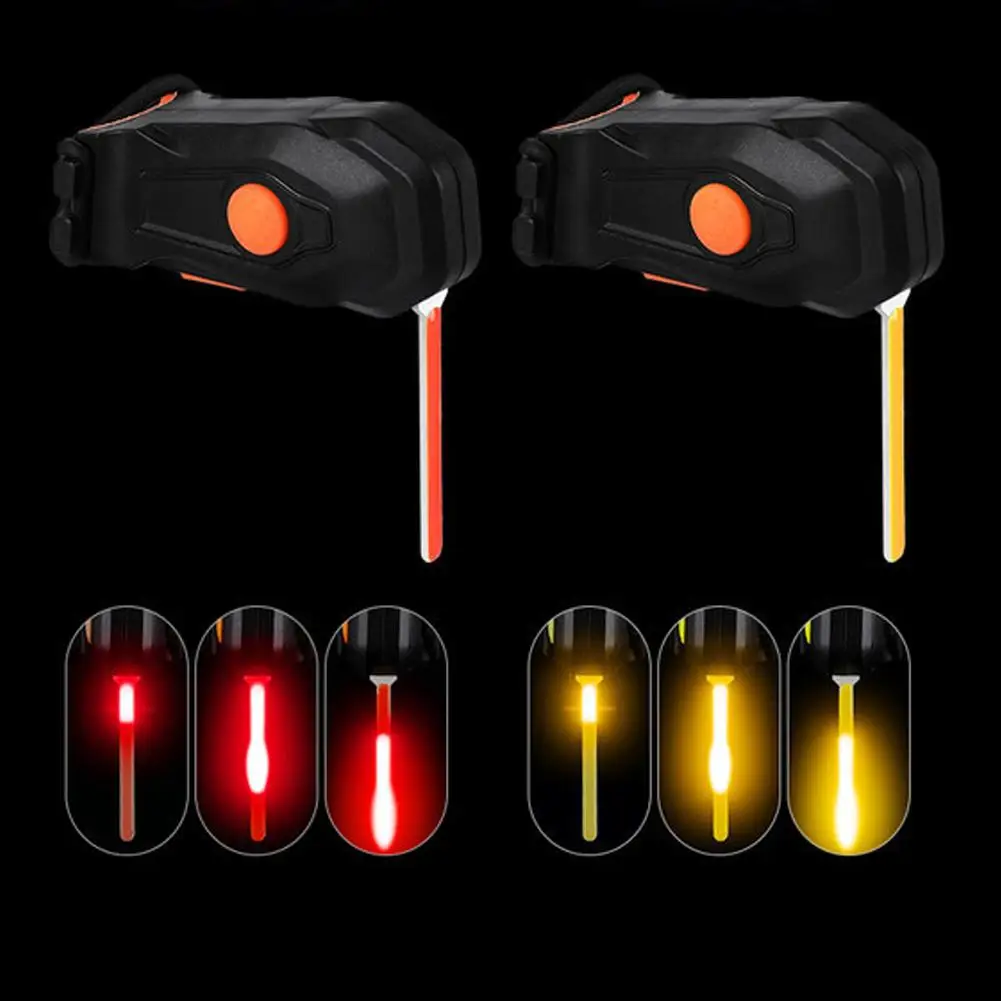 Bicycle Taillights Heart Shape Bike Indicator Rear Color Tail Lamp 4 Flowing Light Navigation V6P3