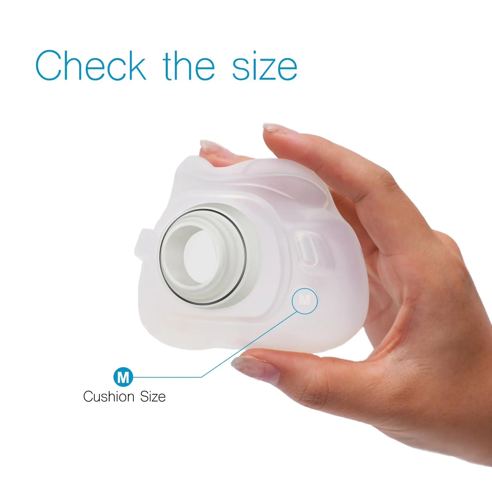 CPAP Full Face Mask Cushion Replacement for F40 Style Silicone Soft Comfortable Fit Anti Leak S M L 1 Set Washable Cushion Only
