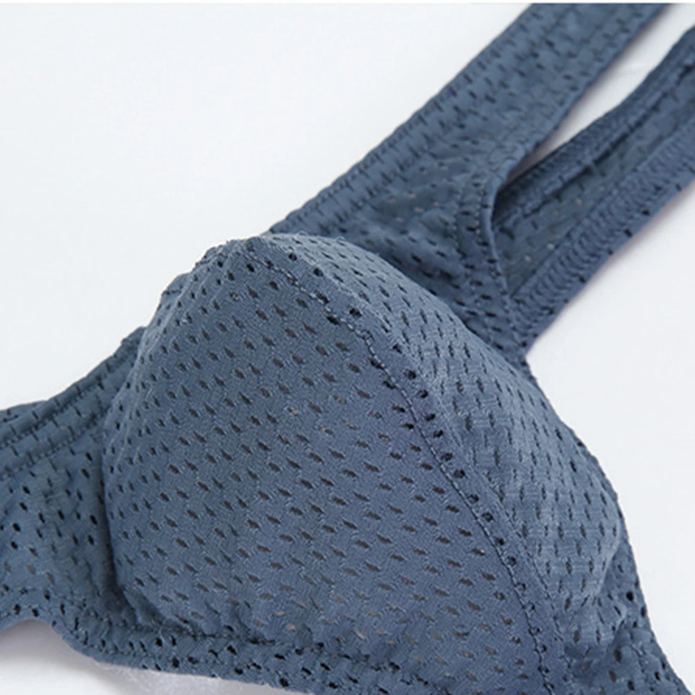 Сексуальные мужские стринги с выпуклым чехлом, стринги с низкой посадкой, супер мини-бикини, эластичное дышащее нижнее белье, эротические трусики