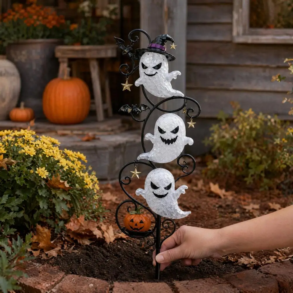 Halloween Waterproof LED Ground Lamp, Outdoor Yard Path Decor For Spooky Holiday Lawn And Walkway Lighting