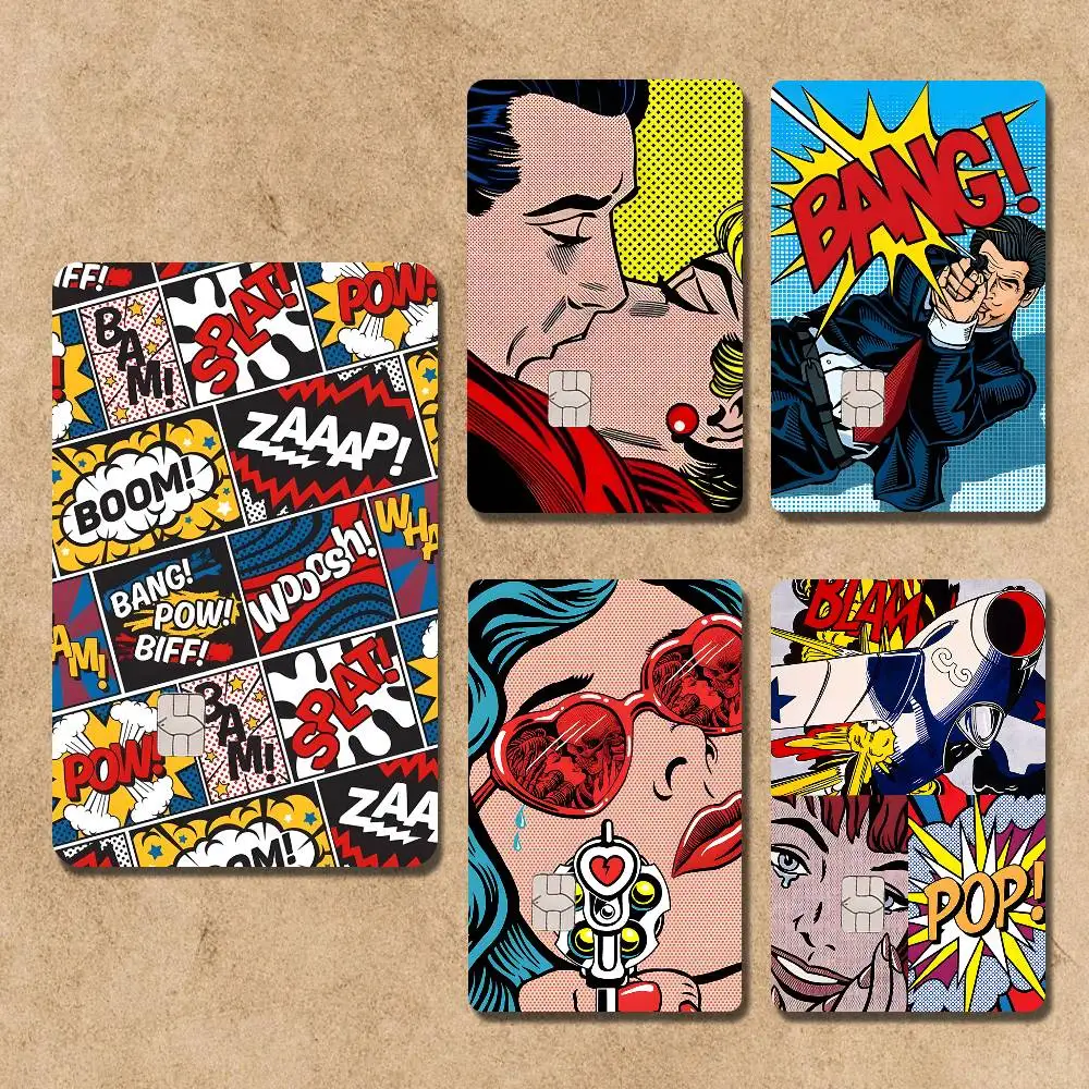 

Roy Lichtenstein Pop Art Credit Card Skin Stickers For Bank Card Bus Metro Card Sticker Waterproof Women Gift
