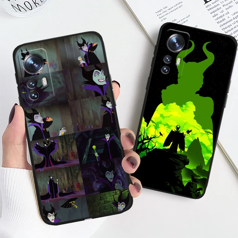 Disney Maleficent Black Phone Case For Xiaomi Mi 10 9 8 Pro Lite SE A1(5X) A2(6X) A3(CC9E) Note 10(10Pro) Shell Soft Cover Capa