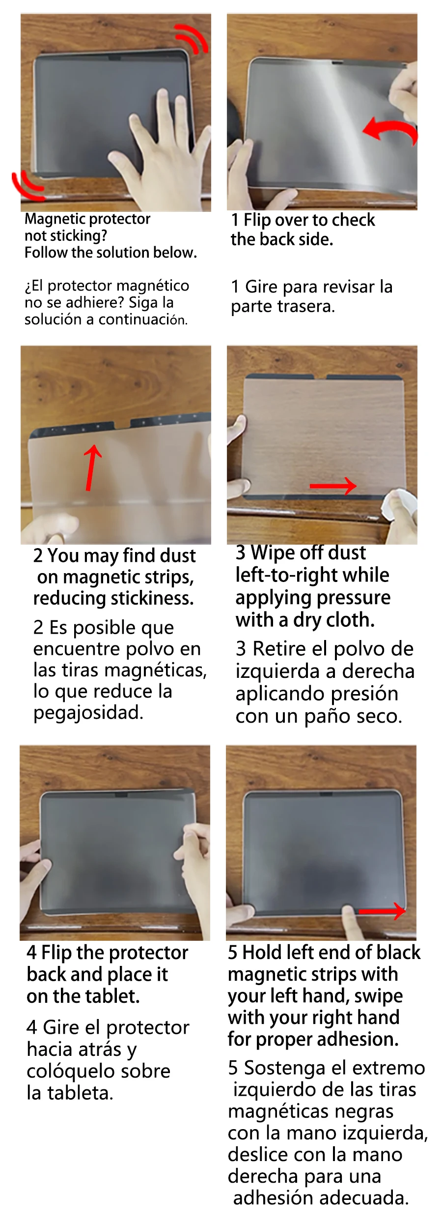 Papier magnetisch wie Displayschutzfolie für Samsung Galaxy Tab S6 Lite A9 Plus S10 S8 S9 Plus Ultra S7 Fe S10 S9 Fe A8 Film – Detail 1