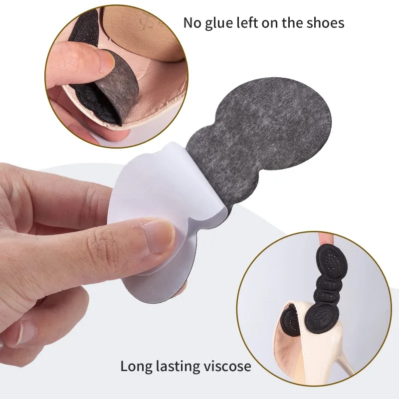 10pcs High Heel Inserts Pain Relief Anti-wear Cushion Pad Heel Insoles for Sport Shoes Back Adhesive Shoe Pads Sponge Insole Pad