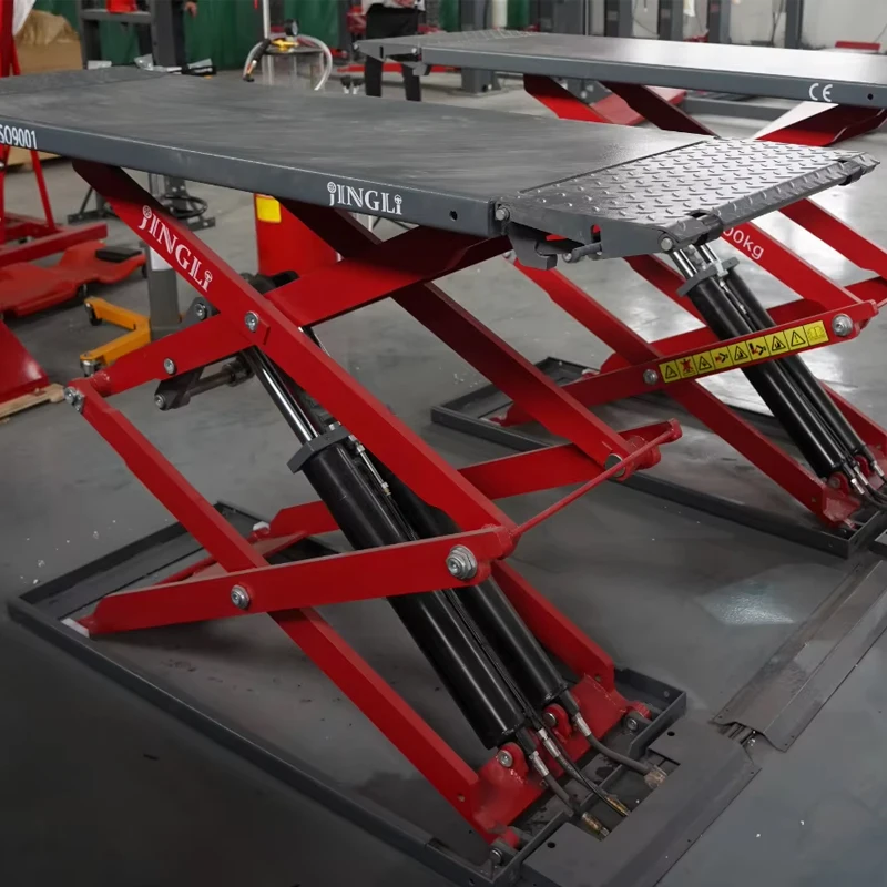 

CE Certified Movable Hydraulic Scissor Car Lifts 4000kg & 3000kg Capacity Mid-Position 1.2M & 1.6M Mobile Car Lifts On Sale