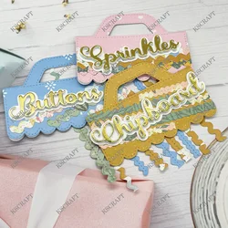 KSCRAFT Ric Rac Borders Cutting Dies Stencils for DIY Scrapbooking Decorative Embossing DIY Paper Cards