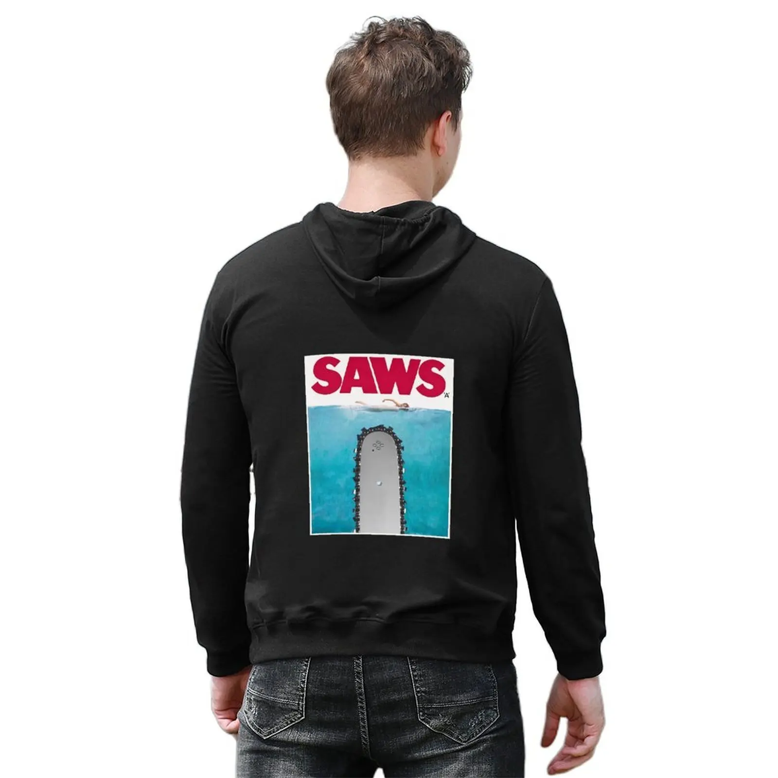 SAWS هوديي ملابس الخريف للرجال ملابس رجالي ملابس جمالية ملابس كورية هوديس رجالي