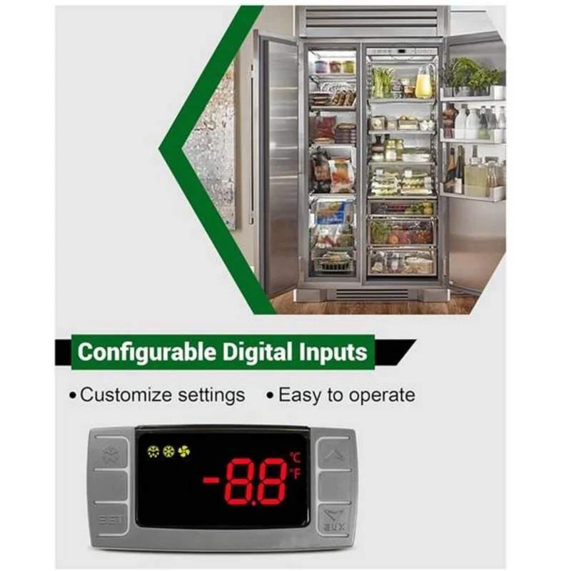 DT16 XR03CX-4N0F1 Thermostat Controller with Temperature Sensor Probe for Refrigerator Freezer Replacement