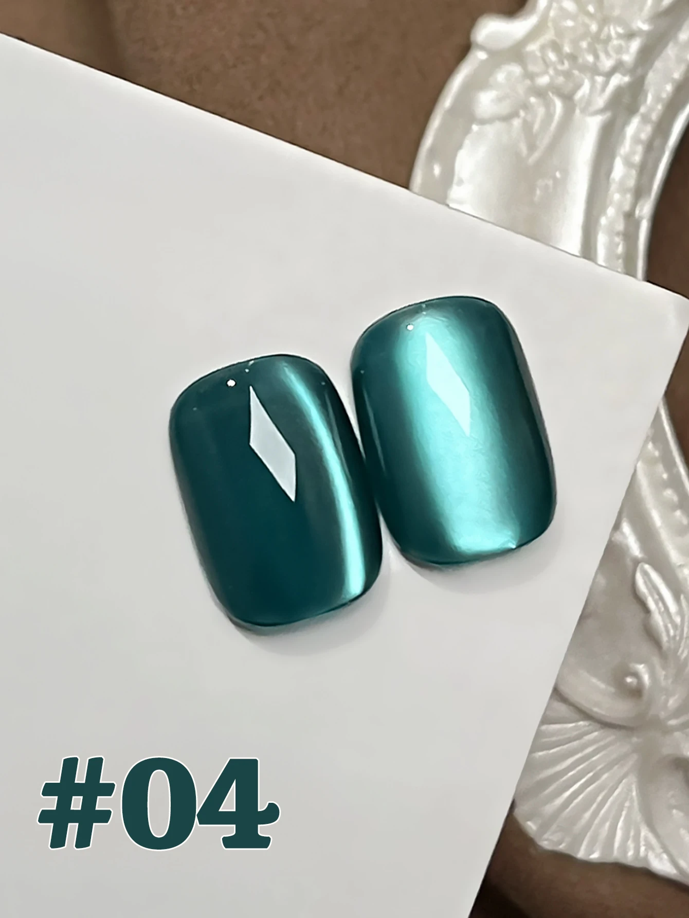 1-12pcs WS Autumn Winter Top Selling Nail Art Red Nails Blue Nails Gold Millard Glass Bead Cat Eye Gel Nail Polish Nail Salon