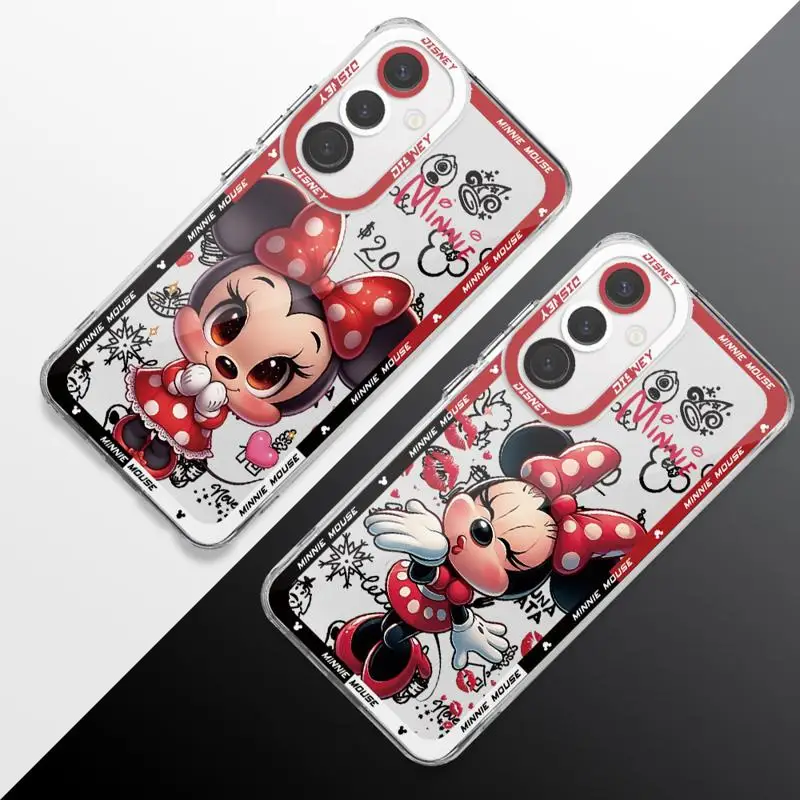 Disney Minnie Mouse AI Phone Case for Samsung Galaxy A13 A14 A15 A23 A24 A25 A33 A34 A53 A54 A73 A35 A55 4G 5G Soft Cases image 3