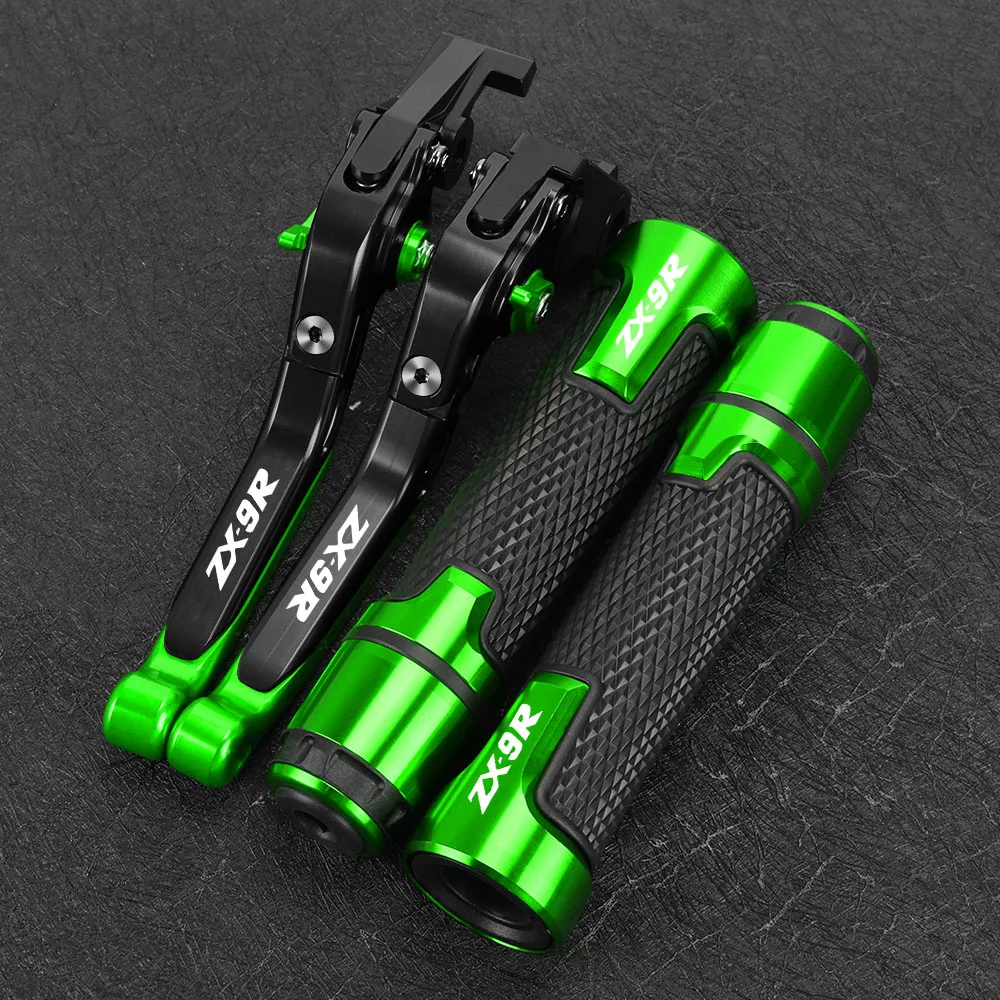 

FOR KAWASAKI ZX9R 2000-2001-2002-2003 Motorcycle Accessory Aluminum Folding Brake Clutch Levers Handlebar Grips Handlebar ZX-9R