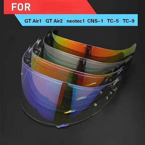 Visera de Casco para SHOEI GT Air Neotec CNS-1 TC-5 TC-9 GT Air 2 Protector de Casco corte Uv Casco Moto protección facial Visera parabrisas