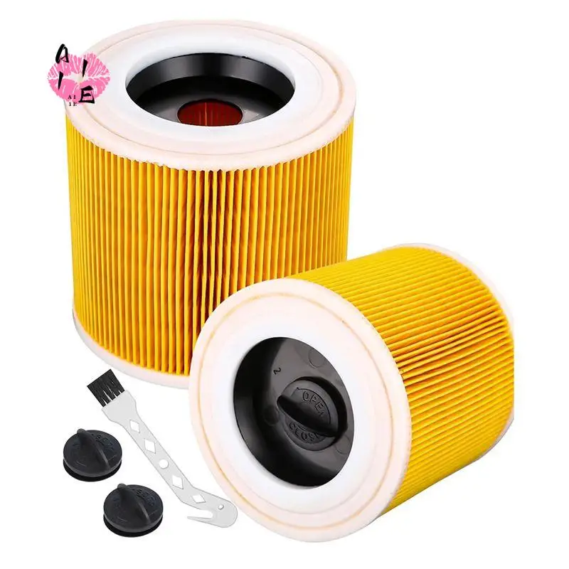

A11E-2Pcs Cartridge Filter For Karcher Vacuum Cleaner WD3 Premium WD2 WD3 WD1 MV3 MV2 WD 3 P Extension Kit Against Fine Dust
