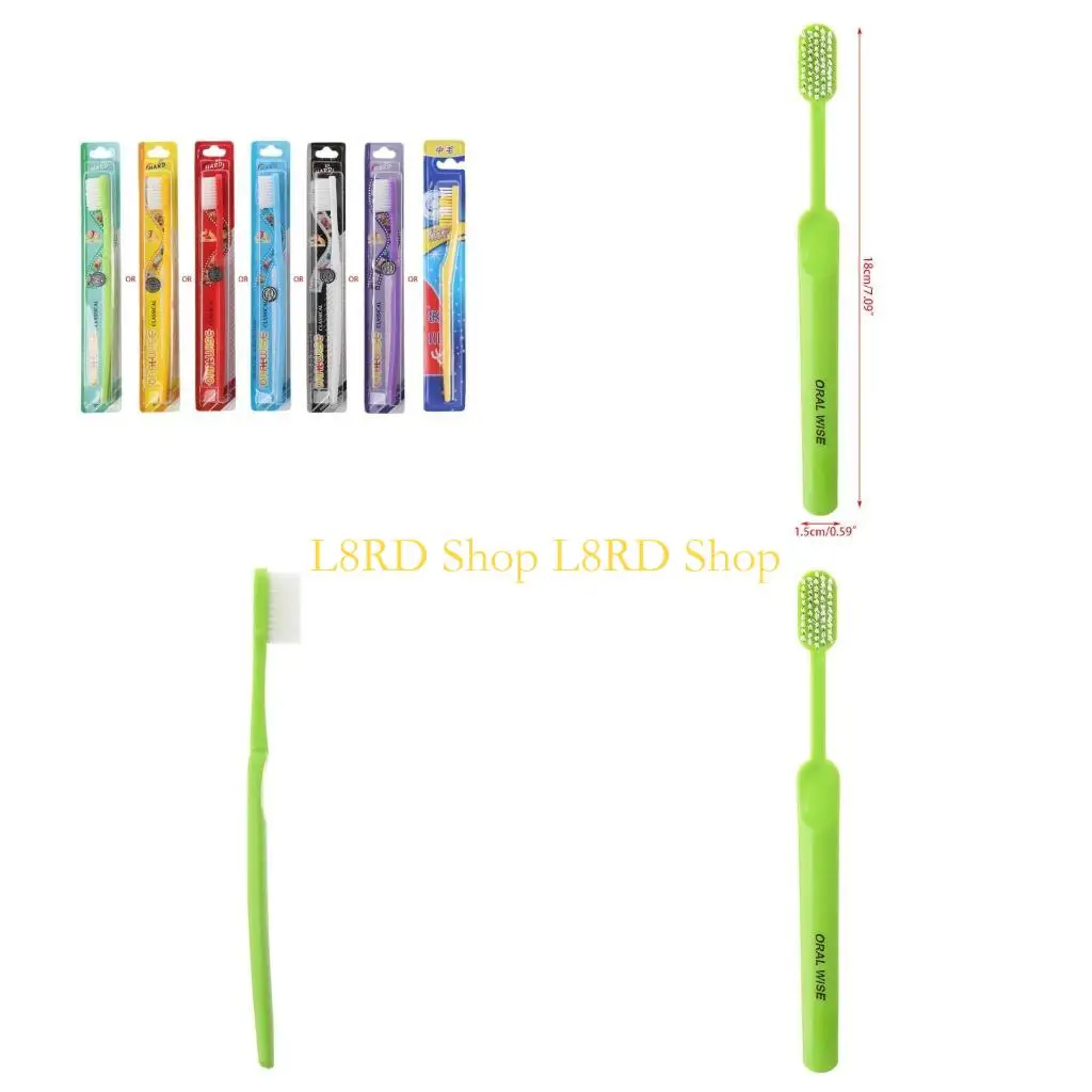 L8RD 1pc bristles Tooth brush for Men Remove Smoke color random