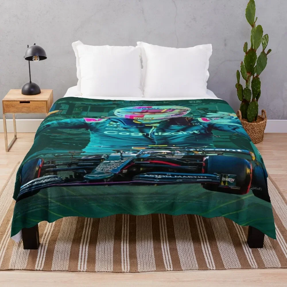 

Sebastian Vettel Throw Blanket Sofa Picnic Single Travel Blankets