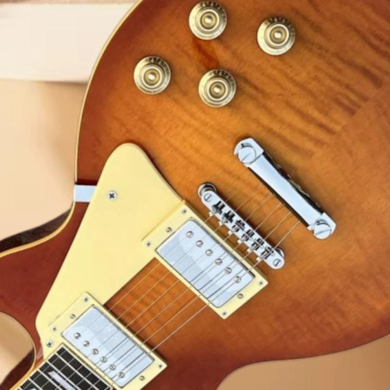 

Электрогитара коричневого цвета LP00S с корпусом из красного дерева, бесплатная доставка, звукосниматели HH