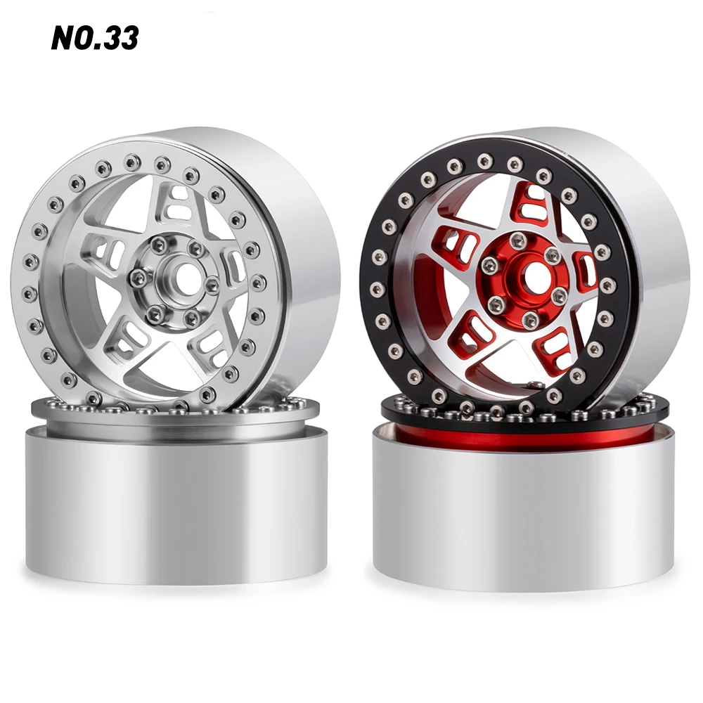 AXSPEED Alu Alloy 2.2inch Beadlock 35mm Wheel Rims Hubs for Axial SCX10 90046 Wraith 90048 TRX-4 1/10 RC  Car Upgrade Parts