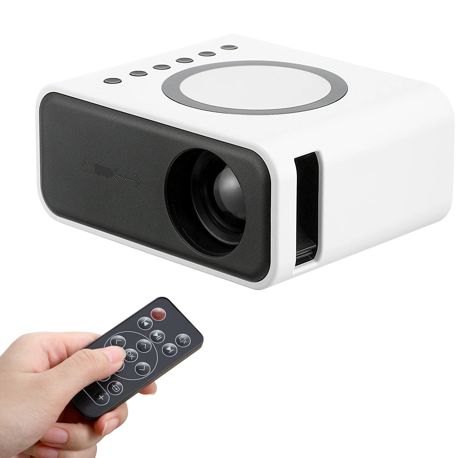 

Mobile Phone Projector Movie Player Mini Portable For Home Pocket Cellphone Video Media Travel