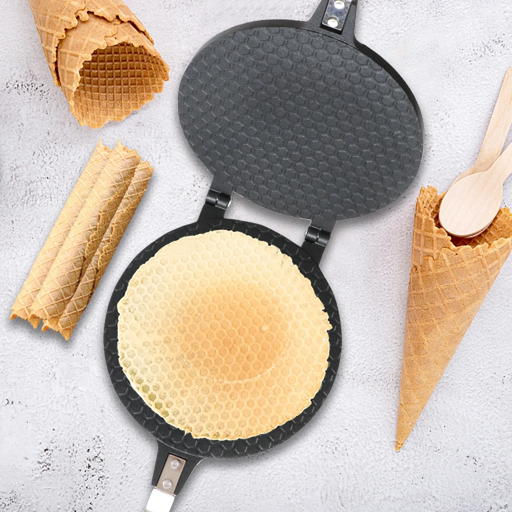 17cm/20cm Omelet Mold Egg Roll Baking Pan Waffles for The Baking Pan Cake Ice Cream Cone Maker Bakeware Household Non-Stick