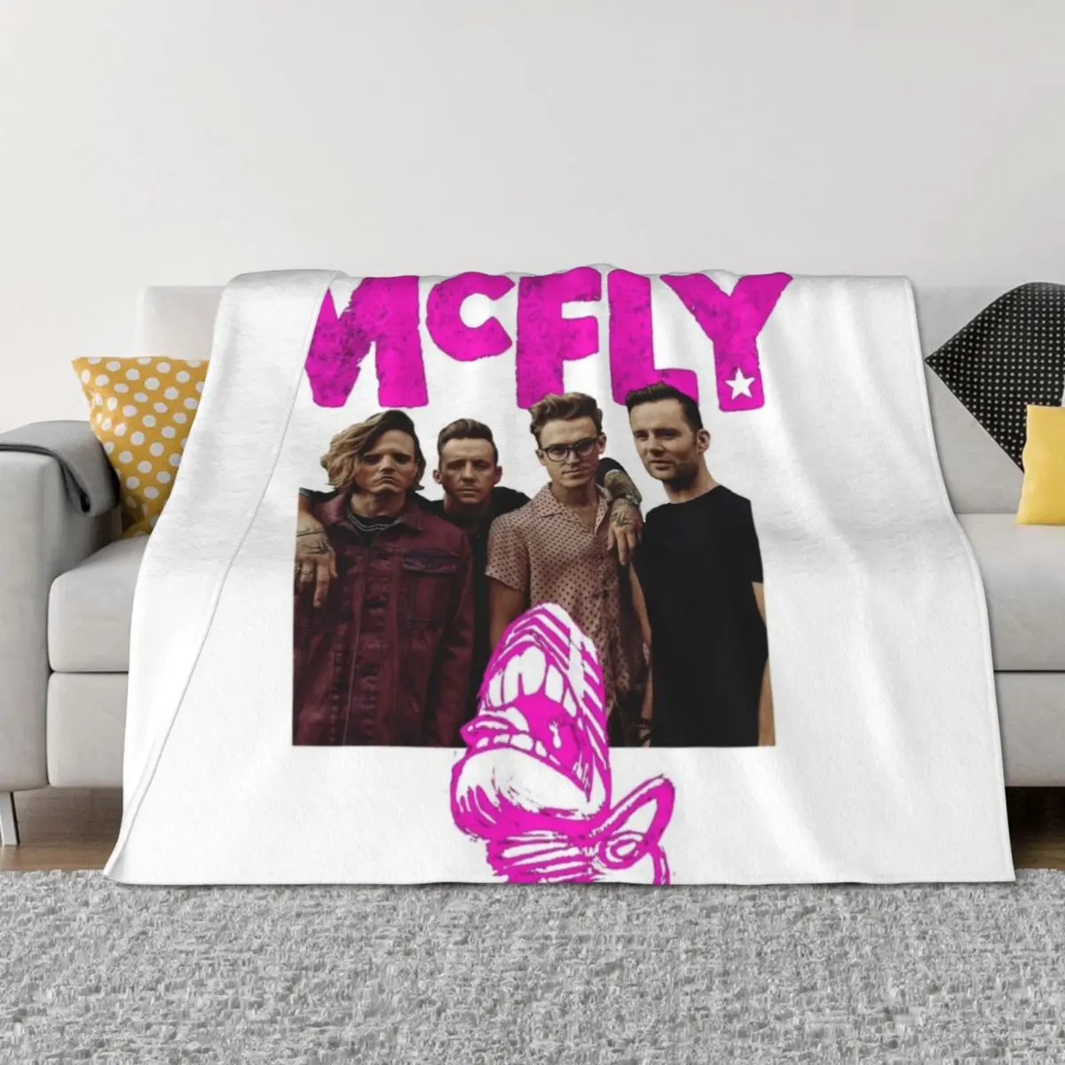 

McFly 2019 Throw Blanket warm winter for sofa cosplay anime wednesday Blankets