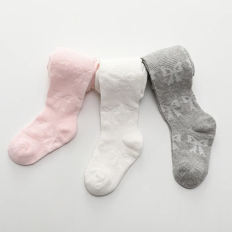 Summer Children Cute Fashion Ins Style Bow Pattern Foreign Style Girls Mesh Breathable Thin Comfortable Pantyhose image 3