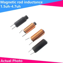 10Pcs Magnetic Rod Inductance Coil Rod Inductors For DC Filtering 1UH 1.5UH 2.2UH 3.3UH 4.7UH 8UH 10UH