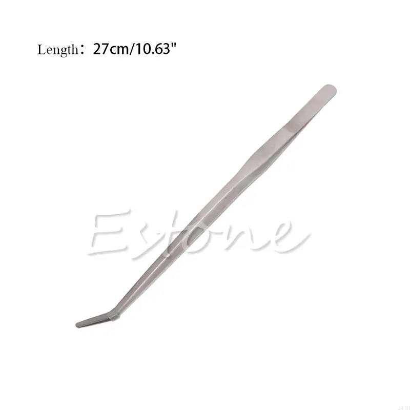 

24TD Aquarium Curved Tweezers Stainless Steel Long Feeding Tongs for Holding Worms