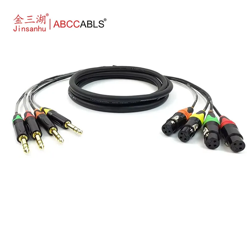 ABCCABLS 4-Channel 1/4